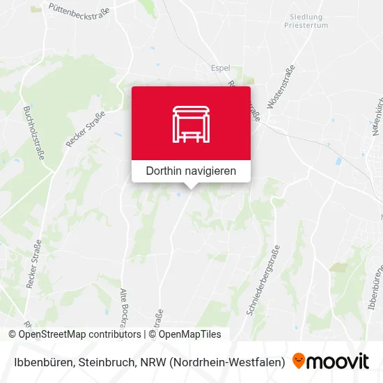 Ibbenbüren, Steinbruch Karte