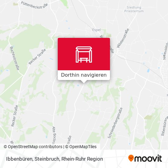 Ibbenbüren, Steinbruch Karte