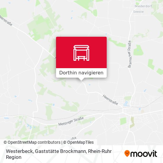 Westerbeck, Gaststätte Brockmann Karte