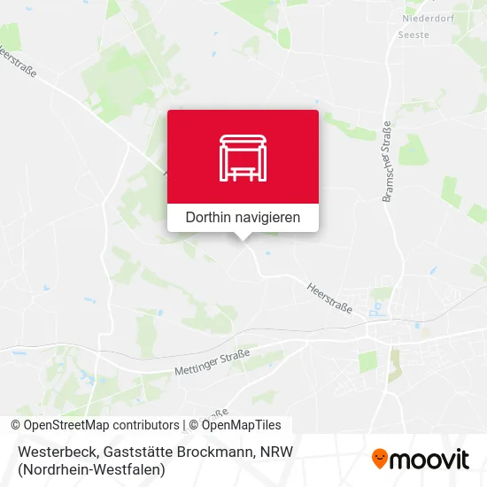Westerbeck, Gaststätte Brockmann Karte