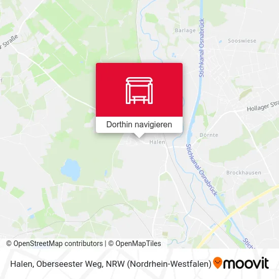 Halen, Oberseester Weg Karte