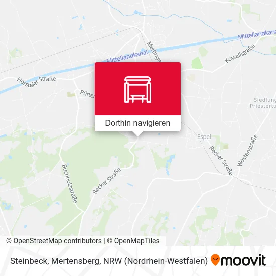 Steinbeck, Mertensberg Karte