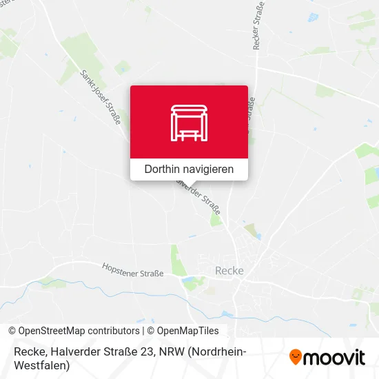 Recke, Halverder Straße 23 Karte