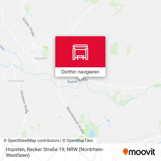 Hopsten, Recker Straße 19 Karte