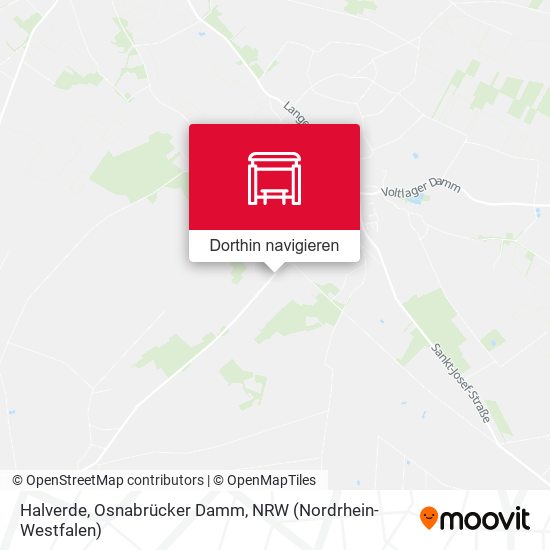 Halverde, Osnabrücker Damm Karte