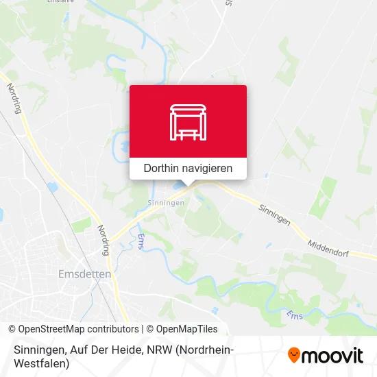 Sinningen, Auf Der Heide Karte