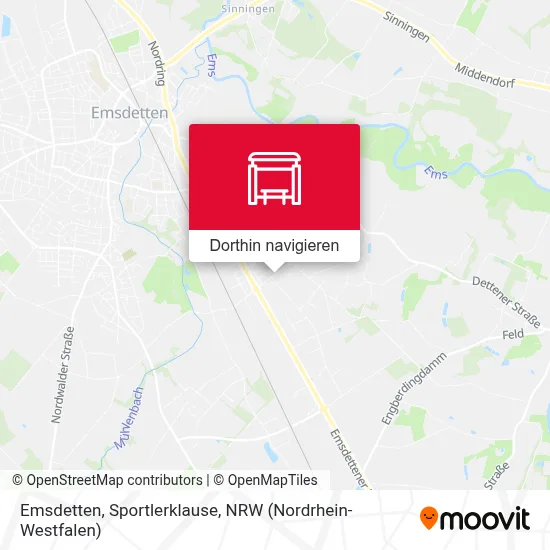 Emsdetten, Sportlerklause Karte