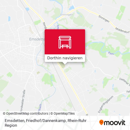 Emsdetten, Friedhof/Dannenkamp Karte