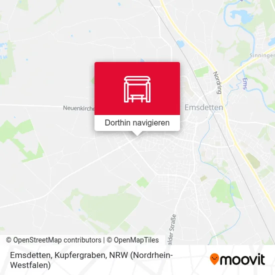 Emsdetten, Kupfergraben Karte