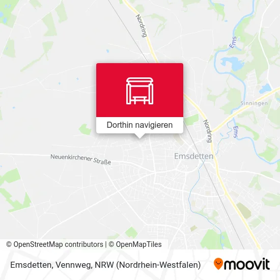 Emsdetten, Vennweg Karte