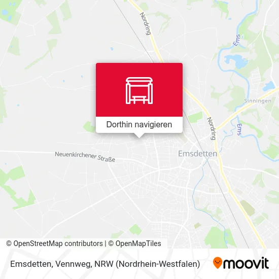 Emsdetten, Vennweg Karte