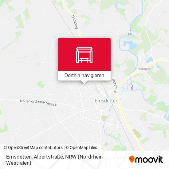Emsdetten, Albertstraße Karte