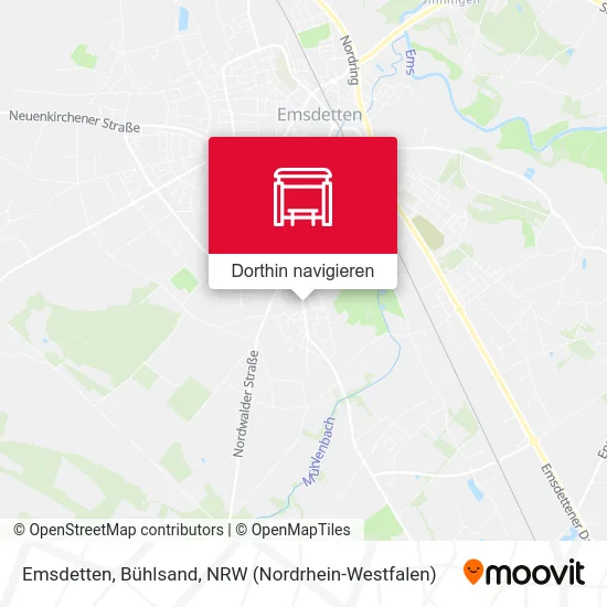 Emsdetten, Bühlsand Karte