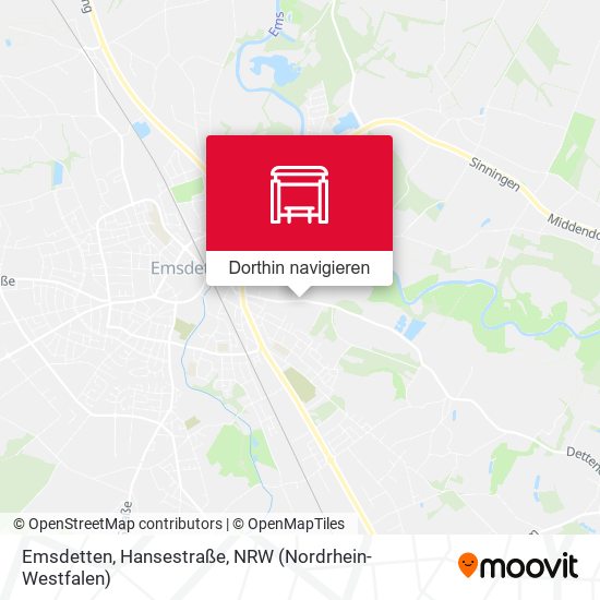 Emsdetten, Hansestraße Karte