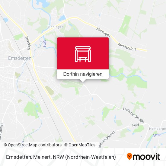 Emsdetten, Meinert Karte