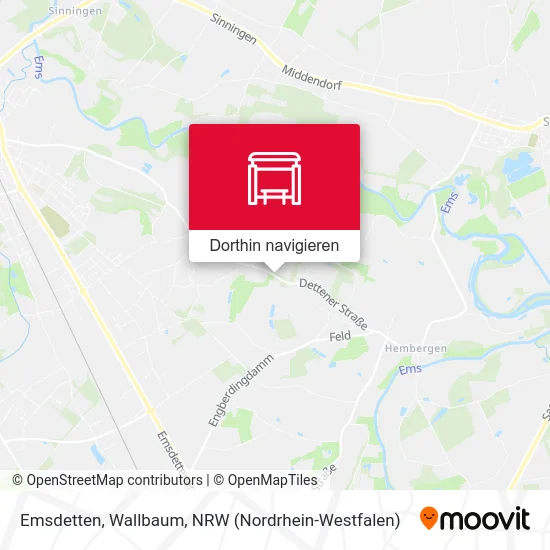 Emsdetten, Wallbaum Karte