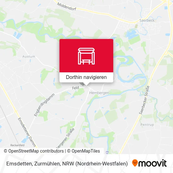 Emsdetten, Zurmühlen Karte