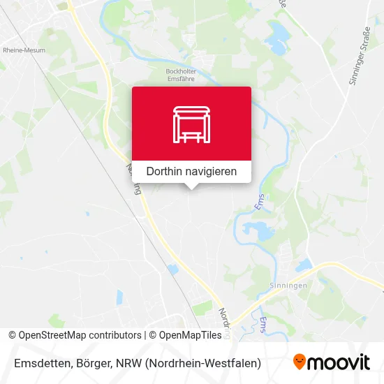 Emsdetten, Börger Karte