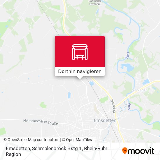 Emsdetten, Schmalenbrock Bstg 1 Karte
