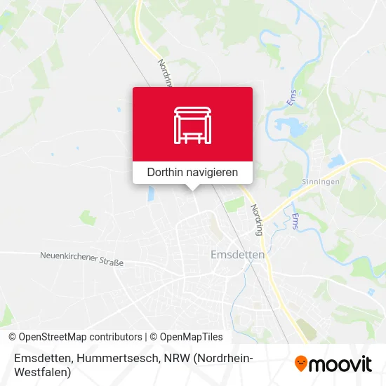 Emsdetten, Hummertsesch Karte