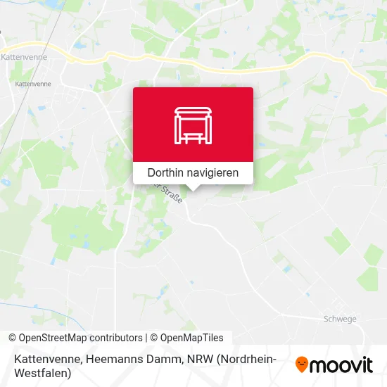 Kattenvenne, Heemanns Damm Karte