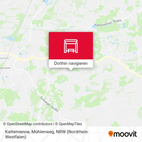 Kattenvenne, Mühlenweg Karte