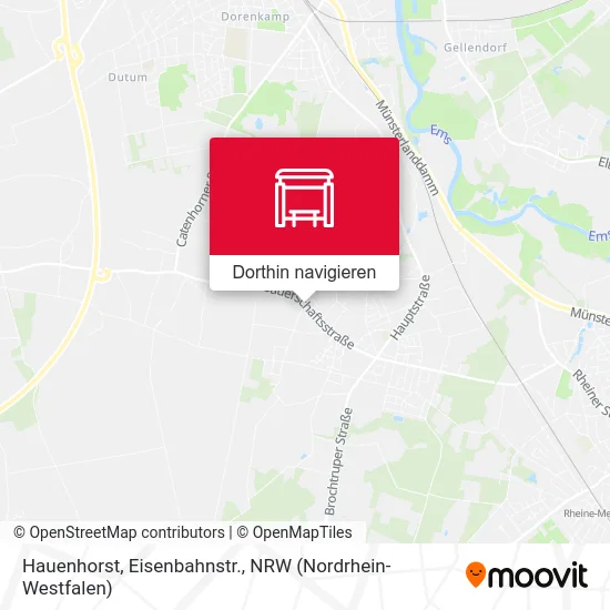 Hauenhorst, Eisenbahnstr. Karte