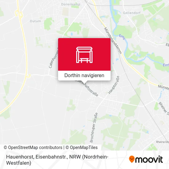 Hauenhorst, Eisenbahnstr. Karte