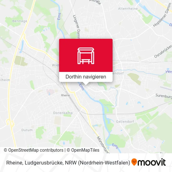 Rheine, Ludgerusbrücke Karte