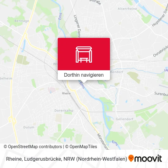 Rheine, Ludgerusbrücke Karte