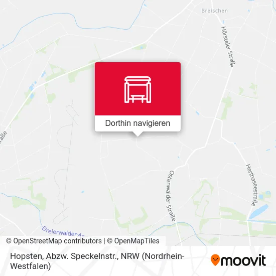 Hopsten, Abzw. Speckelnstr. Karte