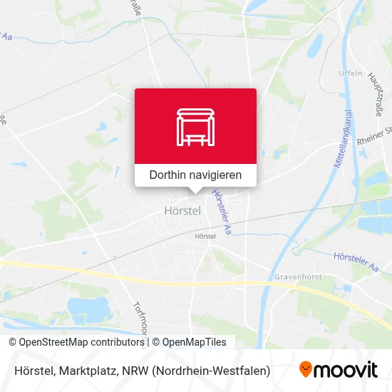 Hörstel, Marktplatz Karte