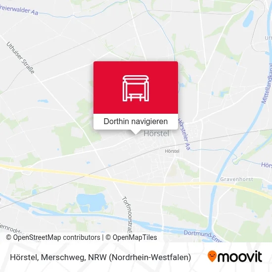 Hörstel, Merschweg Karte