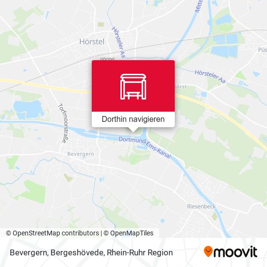 Bevergern, Bergeshövede Karte