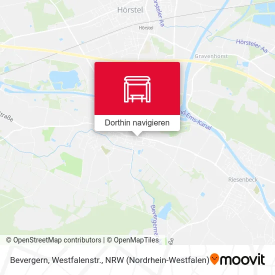 Bevergern, Westfalenstr. Karte