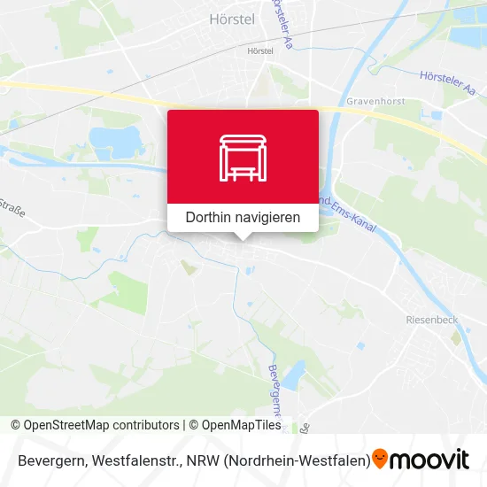 Bevergern, Westfalenstr. Karte