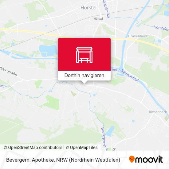 Bevergern, Apotheke Karte