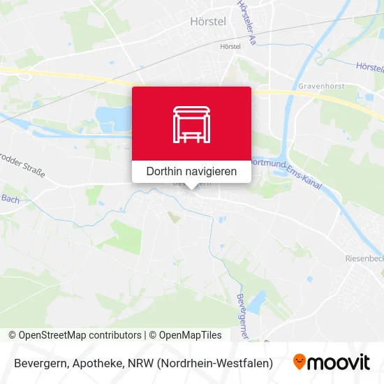 Bevergern, Apotheke Karte