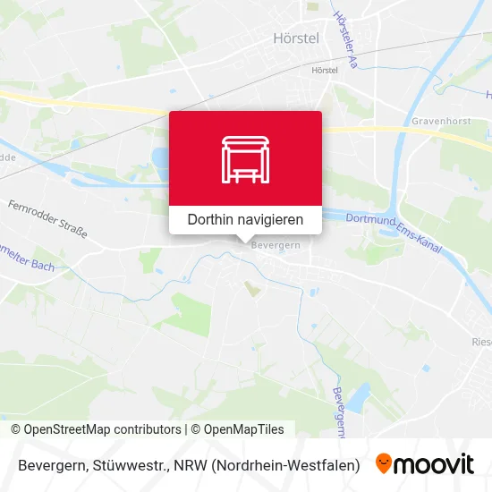 Bevergern, Stüwwestr. Karte