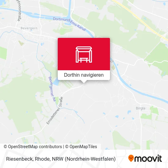 Riesenbeck, Rhode Karte