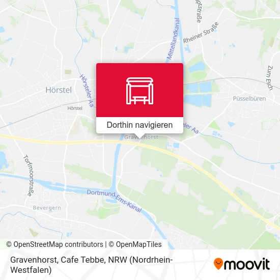 Gravenhorst, Cafe Tebbe Karte