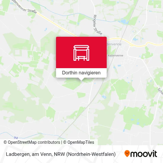 Ladbergen, am Venn Karte