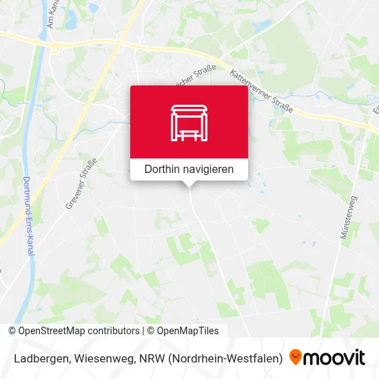 Ladbergen, Wiesenweg Karte