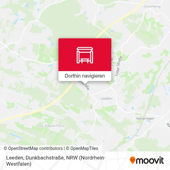 Leeden, Dunkbachstraße Karte