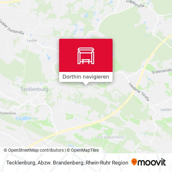 Tecklenburg, Abzw. Brandenberg Karte