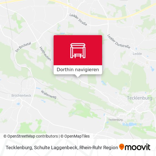 Tecklenburg, Schulte Laggenbeck Karte