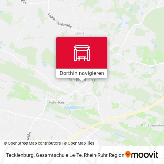 Tecklenburg, Gesamtschule Le-Te Karte
