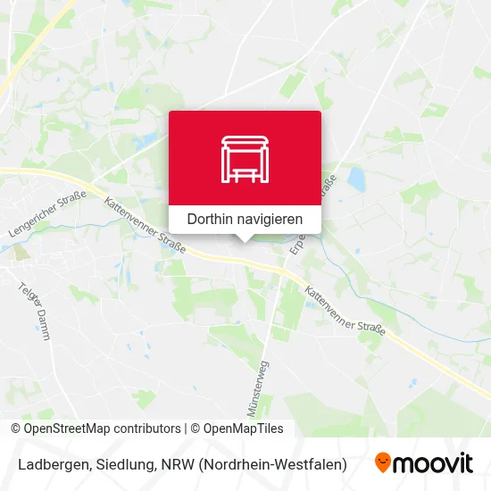 Ladbergen, Siedlung Karte