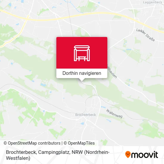 Brochterbeck, Campingplatz Karte