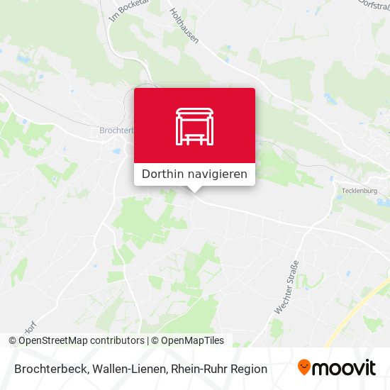 Brochterbeck, Wallen-Lienen Karte